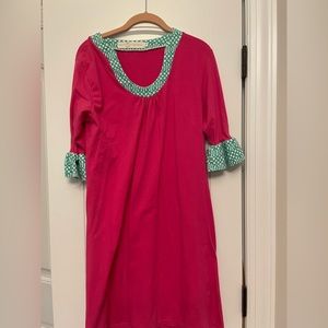 Tracy negoshian bell sleeve shift cotton dress. Womens soze large. GUC